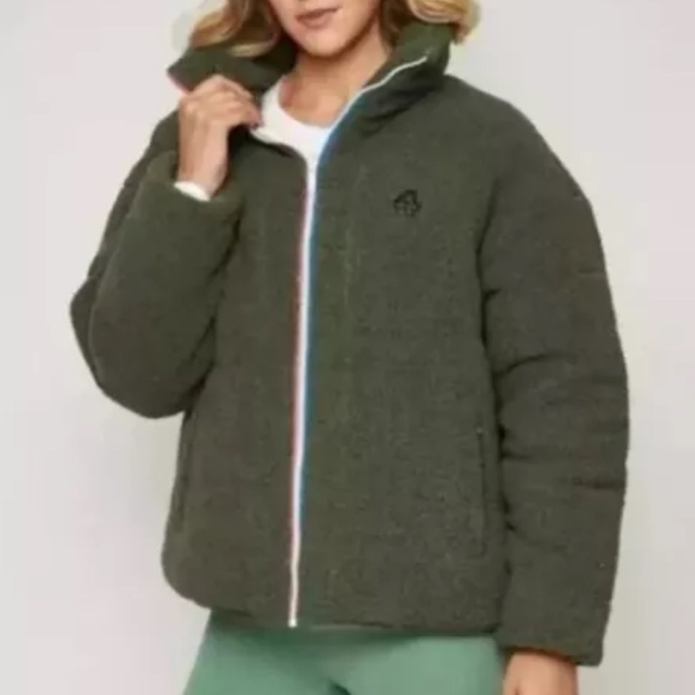Fourlaps | Unisex Reversible Polar Quilted Sherpa Jacket